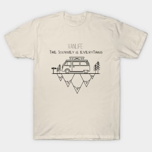 Vanlife, The Journey is everything Shirt, Road trip shirt T-Shirt